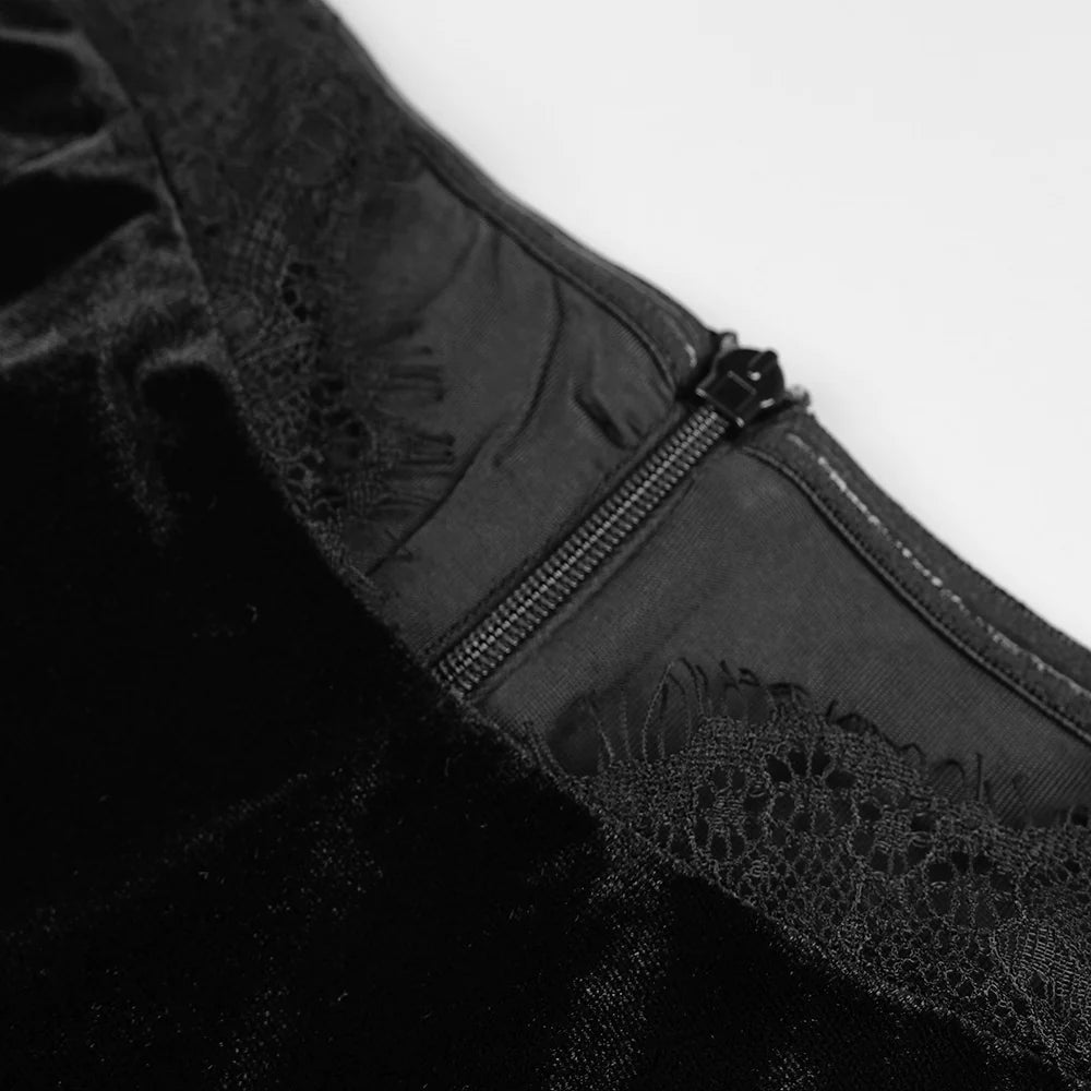 MIRYAM | Off Shoulder Velvet Lace Dress - Cielie